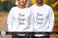 Fall Sweat Shirt Mock Up Photo JPG | Background Product Image 1
