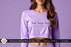 Ladies Fitness Wear Mock Up Photo JPG | Background Product Image 1