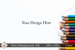 Colored Pencil Mockup Photo JPG | Background Product Image 1
