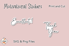 Motivational Stickers SVG | Print and Cut Product Image 1