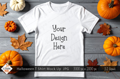 Halloween T Shirt Mockup Photo JPG | Background Product Image 1