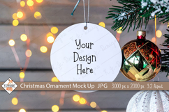 Christmas Ornament #2 Mockup Photo JPG | Background Product Image 1