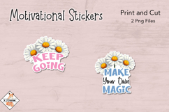 Motivational Stickers | Print and Cut Product Image 1