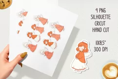 Cute baby angels printable stickers. PNG, JPG. Product Image 2