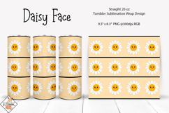 Daisy Face Tumbler Sublimation Wrap Product Image 1
