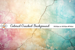 Colored Cracked Background JPG Product Image 1