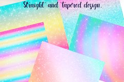 Skinny tumbler design. 20 oz, Rainbow glitter Sublimation. Product Image 2