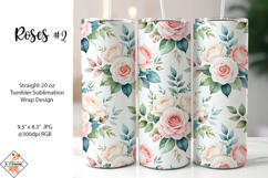 Roses #2 Tumbler Sublimation Wrap Product Image 1