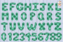 Green Plaid Alphabet PNG Letters Product Image 2