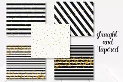 Black striped Skinny tumbler designs Sublimation. 20 oz. Product Image 2