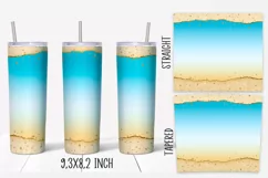 Ombre gradient tumbler wraps Sublimation. 20 oz, PNG. Product Image 4