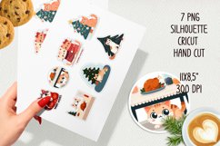 Funny cat celebrates Christmas.Stickers and Sublimation PNG. Product Image 3