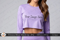 Ladies Fitness Wear Mock Up Photo JPG | Background Product Image 1