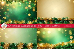 Christmas Tinsel Theme Backgrounds jpg Product Image 1