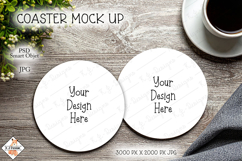 Round Coaster Mock Ups | PSD Smart Objects Product Image 1