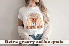 Everyday is coffee day. Retro coffee quote SVG, PNG. Product Image 1