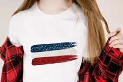 4th of July Patriotic Brush Strokes. Sublimation, PNG. Product Image 4