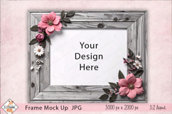 Floral Frame Mockup Photo JPG #3 | Background Product Image 1