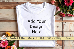 Folded T Shirt Mockup Photo JPG | Background Product Image 1
