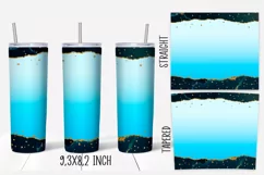 Ombre gradient tumbler wraps Sublimation. 20 oz, PNG. Product Image 2