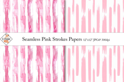 Seamless Pink Strokes Pattern Digital Papers Product Image 1