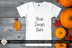Halloween T Shirt Mockup Photo JPG | Background Product Image 1