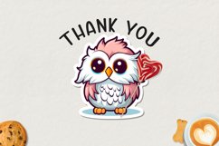 Funny owls printable stickers. PNG, JPG. Product Image 4