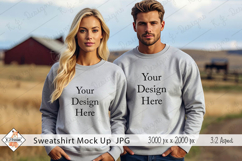Country Sweat Shirt Mock Up Photo JPG | Background Product Image 1