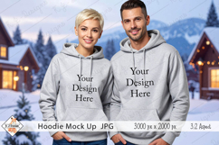 Christmas Man &amp; Ladies Hoodie mock up jpg Product Image 1