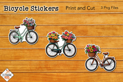 Bicycle Stickers | Print and Cut Product Image 1