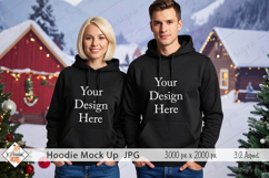 Christmas Man &amp; Ladies Hoodie mock up jpg Product Image 1
