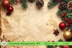 Rustic Christmas Theme Background jpg Product Image 1
