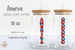 American Glass Can Wrap | Sublimation Product Image 1