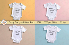 Baby Bodysuit Mockup Photo JPG | Background Product Image 1