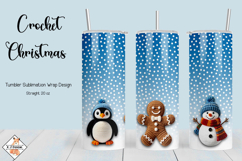 Crochet Christmas Tumbler Sublimation Wrap Product Image 1