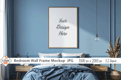 Bedroom Wall Frame Mockup Background jpg Product Image 1