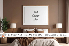 Bedroom Wall Frame Mockup Background jpg Product Image 1