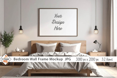 Bedroom Wall Frame Mockup Background jpg Product Image 1