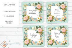 Bible Verse Coaster Sublimation Designs Product Image 1