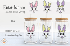 Easter Bunnies Beer Glass Can Wrap Design Product Image 1