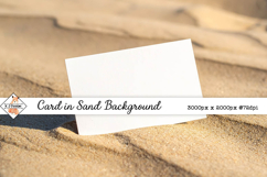 Card In Sand Background jpg | Mockup Product Image 1