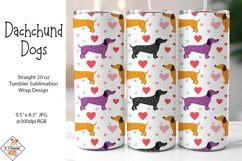 Dachshund Dogs Sublimation Tumbler Wrap Design Product Image 1
