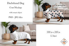 Dachshund Dog Coat Mockup PSD - JPG Product Image 1