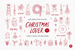 Christmas SVG Cut Files, Merry Christmas Clipart Png Product Image 1