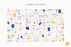 Lemon Summer Hand Drawn Collection, Citrus SVG Cut Files Product Image 2