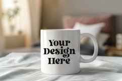 Coffee Mug Mockup Placed On A Bedroom Product Image 1