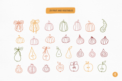 Autumn Charme Hand Drawn Doodle Set Product Image 4