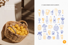 Lemon Summer Hand Drawn Collection, Citrus SVG Cut Files Product Image 4