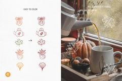 Autumn Charme Hand Drawn Doodle Set Product Image 6