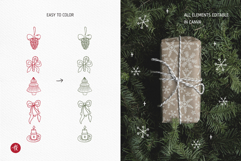 Christmas SVG Cut Files, Merry Christmas Clipart Png Product Image 9